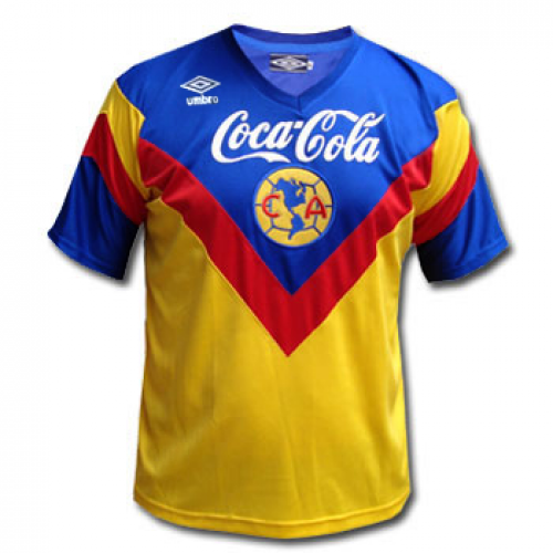 93-94 Club America Home Retro Soccer Jeresy Shirt